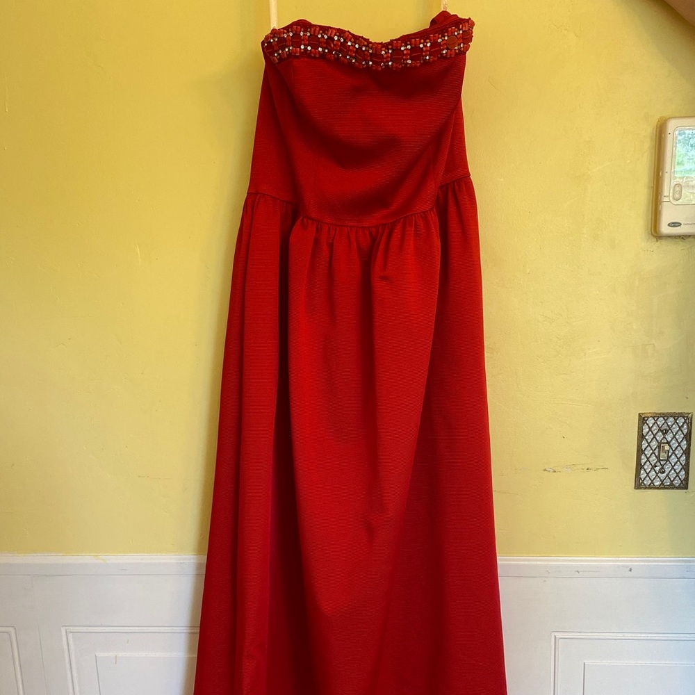 Shoshanna Midnight Red Evening Gown